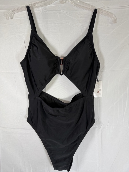 Shade & Shore Other - Black front Cutout Low Coverage One-Piece Swimsuit
